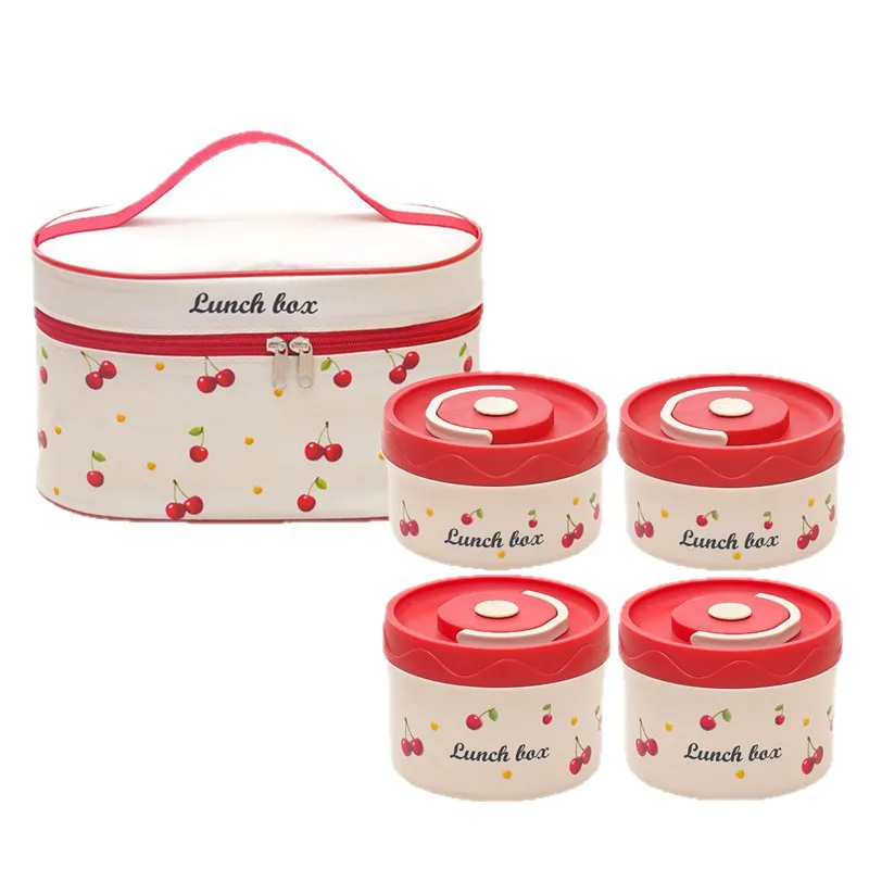 

Новый ланч-бокс из нержавеющей стали Cherry 316, безопасный для микроволновой печи, портативный ланч-бокс Bento для студентов, офисных работников