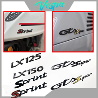 For Vespa GTS Sprint LX 3D Logo Sticker Motorcycle Accessories Decal Super Parts Hpe GTS300 LX150 LX125 300 250 200 150 125 2024