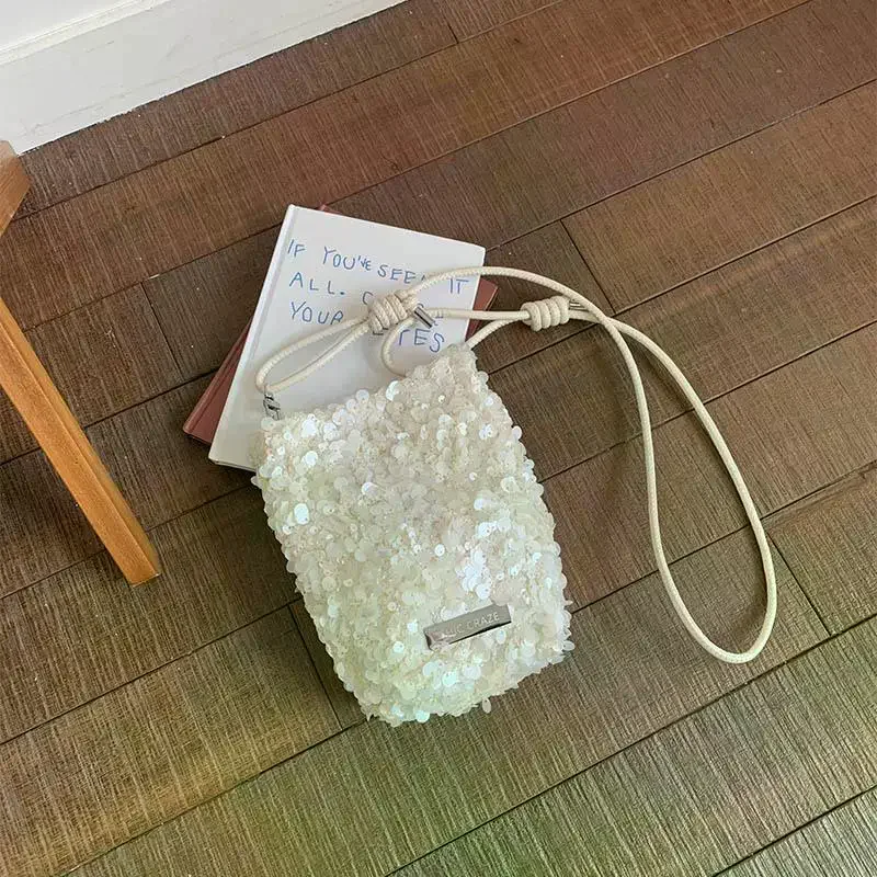 Mini Sequins Shoulder Bags For Women 2026 Designer New Evening Party Bling Bling Crossbody Bag Handbags And Purses New Trendy