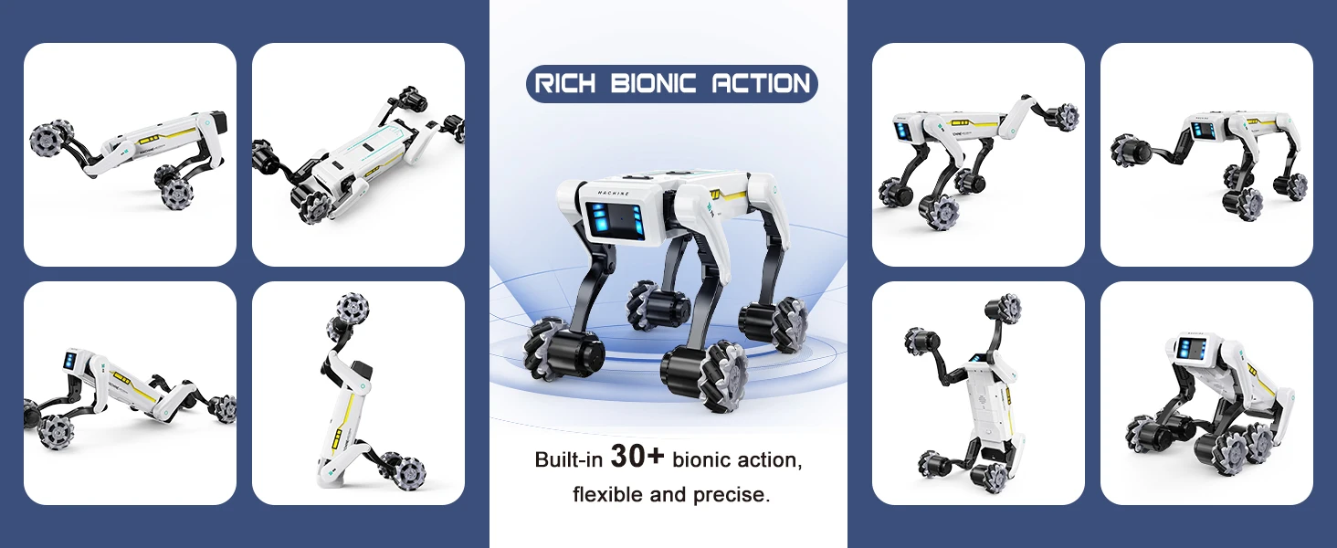 Intelligent AI RC Robot Dog Voice Dialogue APP Remote Control Programming Singing Dancing Machine Dog Kids Toys