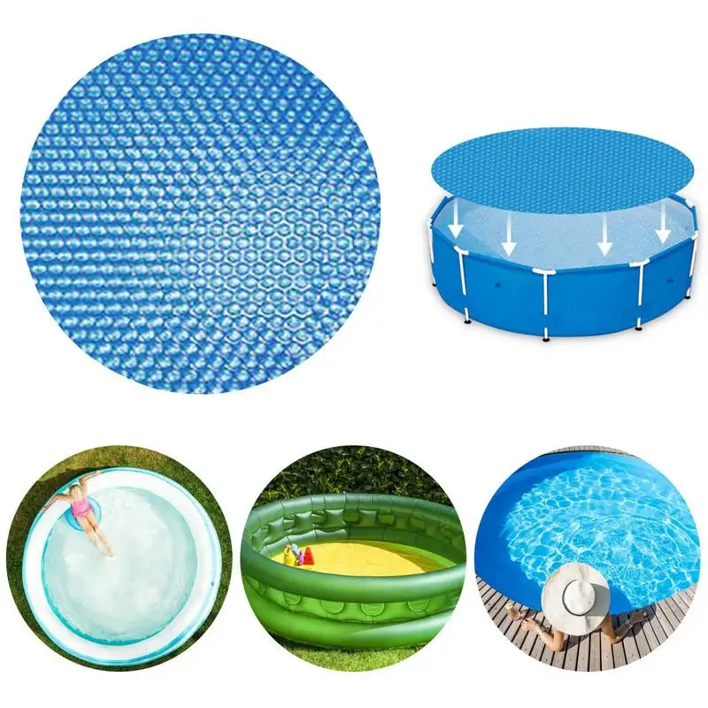 Swimming Pool Cover Protector Round Solar Heated Waterproof Tub Dust Bubble Film PE bubble film Swimming Pool Accessories