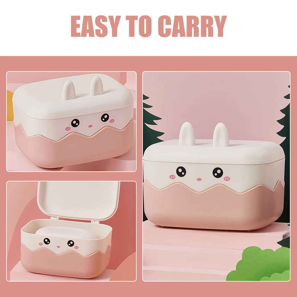 

Adorable Portable Sealed Box Double Layer Wet Dry Organizer Travel Container for Bathroom Gym PP Material Travel Holder