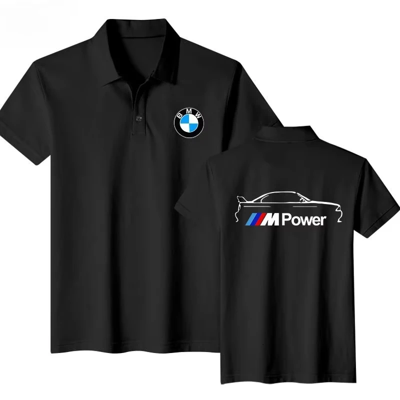 

BMW M POWER Men's and Women's POLO Shirt Breathable Short Sleeve Summer Off-Road Motorcycle Racing Modified Car Culture T-Shirt