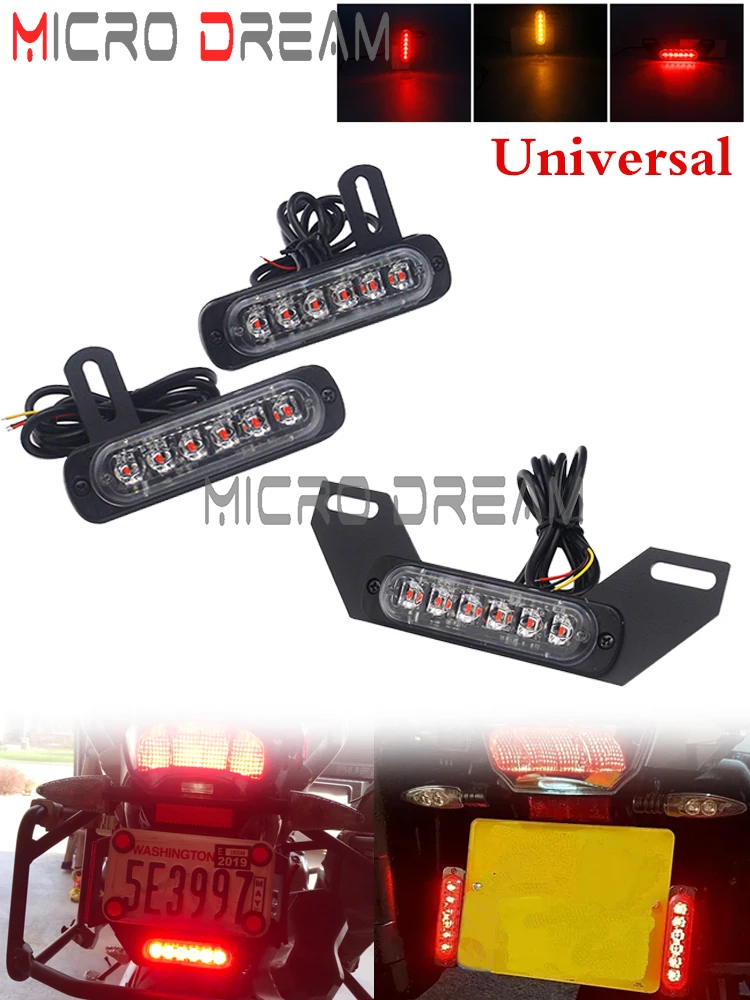 AliExpress Micro dream Motorcycle Taillight LED Auxiliary Brake Lamps Running Tail Lights Rear Lamp Universal For Harley  Cafe Honda Suzuki Racing Bike