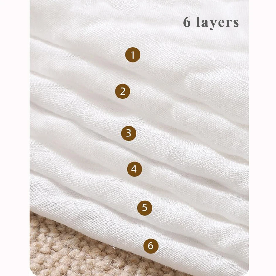 1/5pcs Baby Towel Newborn Long Burp Cloth Cotton Muslin Soft Small Square Towels Children Face-Washing Shower Towels Baby Items