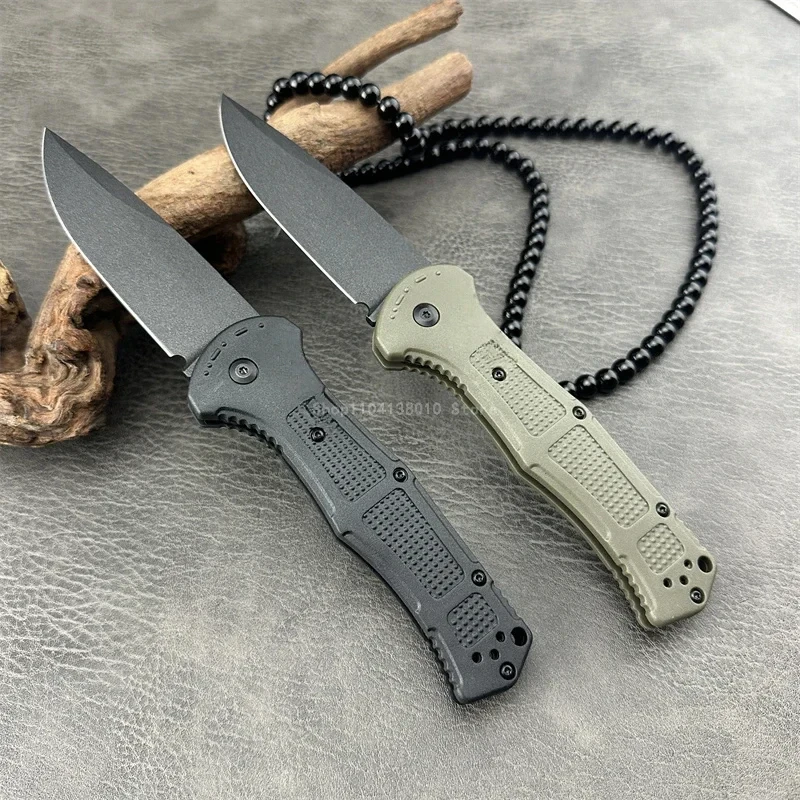 BM 9070 Claymore Pocket pocket knife Nylon fiber handle D2 steel Outdoor Tactical Hunting Camping Hiking Survival EDC tool