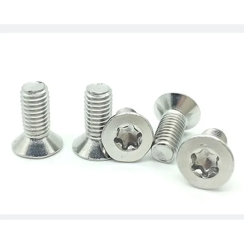 M4*6-30 M5*8-30 M6*10-30 M8stainless steel 304 six-lobe plum flat head countersunk bolts screws anti theft screw711