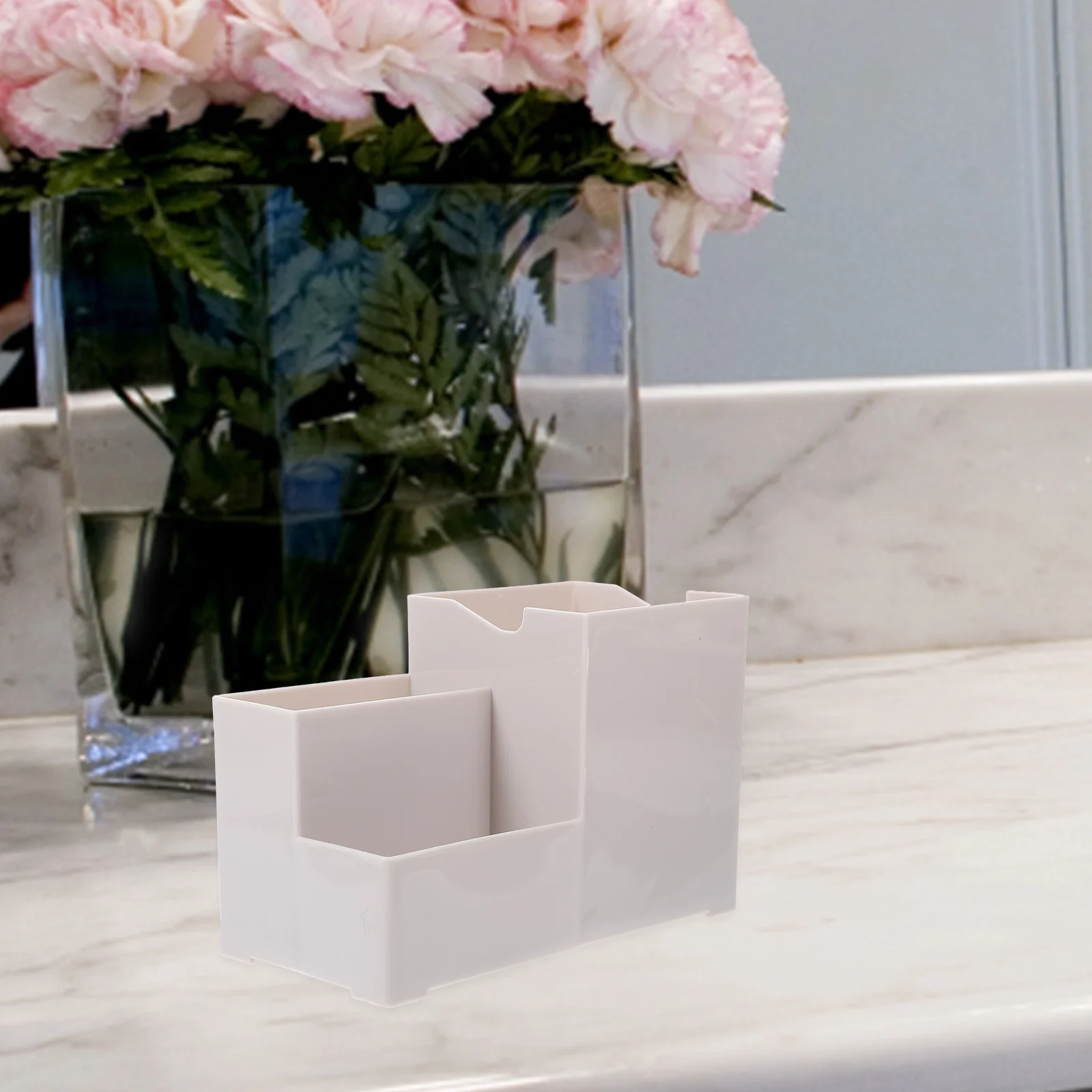 Large Capacity Desktop Organizer Box Multi-Grid Storage for Office Home School Supplies Remote Control Phone Pens Makeup Brushes