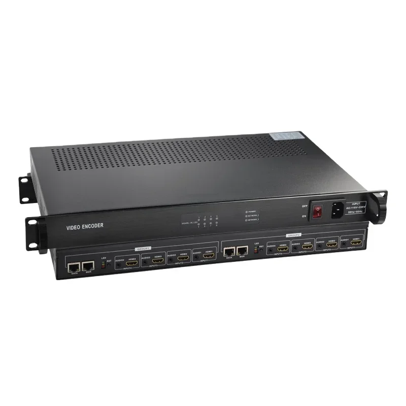 DIGICAST Digital TV 8 HD port Encoder H.265 1U Streaming Encoder