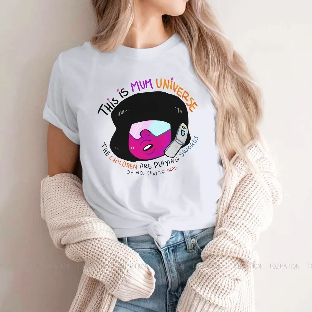 Steven Universe American Animated Crystal TShirt for Woman Girl Don\'t Call Here Again Soft Casual Tee T Shirt New Design Loose