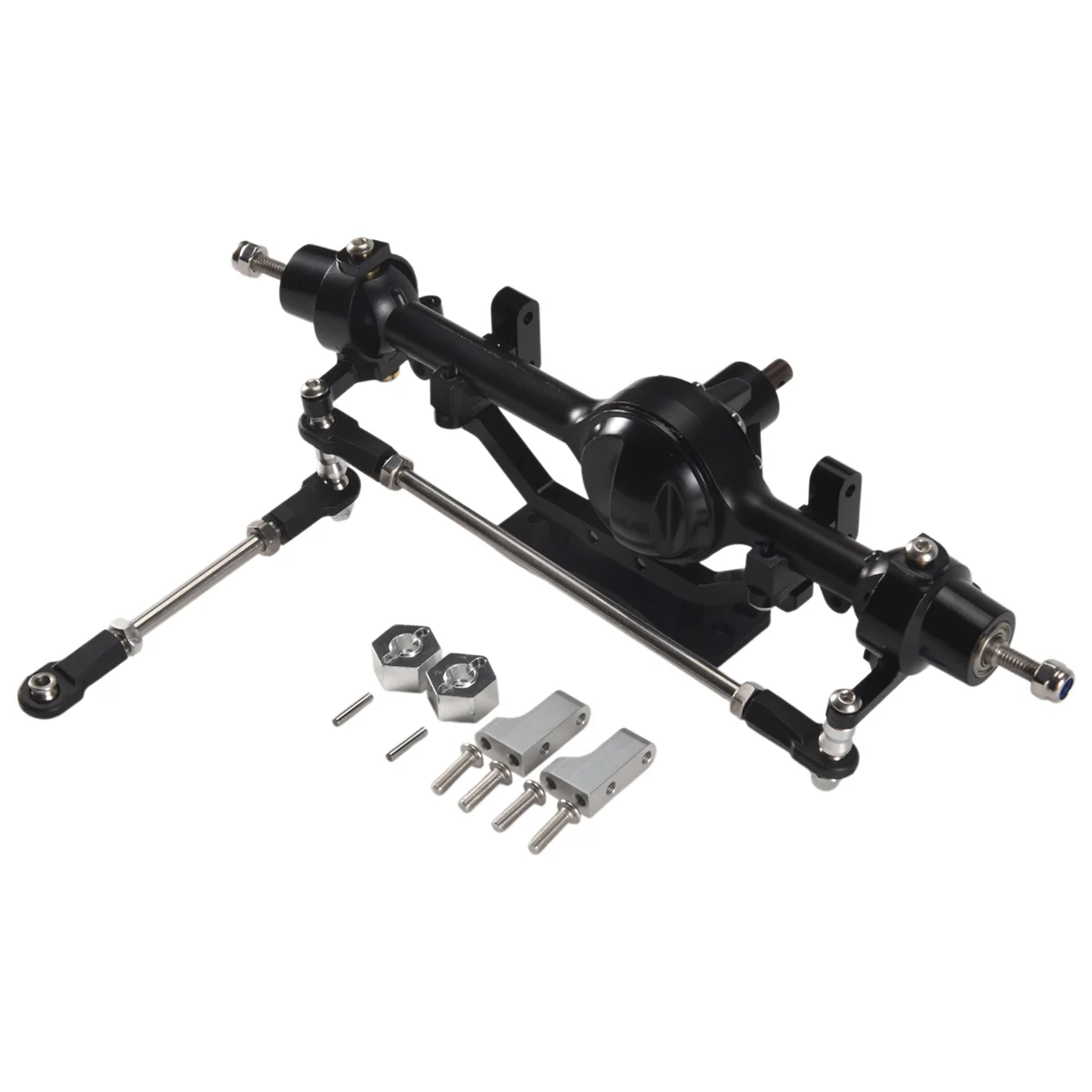 SLQZT CNC Aluminum Alloy D90 Front Rear Axle for 1/10 RC Crawler D90 D110 Gelande II Yota II Axle Upgrade Parts,1