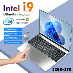 15,6-дюймовый ноутбук Windows 11 Pro, компьютер Intel Core i9 8950hk, HD экран, 16 ГБ ОЗУ, 1 ТБ, 2 ТБ SSD, игровой ПК