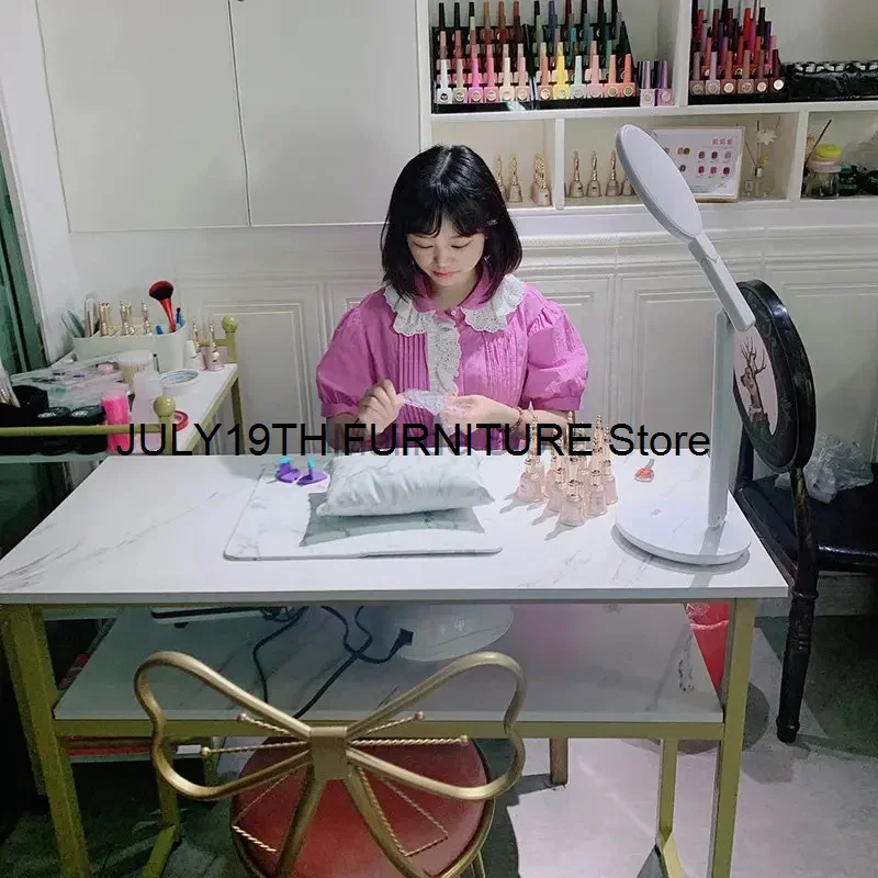 Japanese Simple Manicure Tables Light Luxury Professional Nail Tables salon furniture beauty salon Single Double Manicure Table