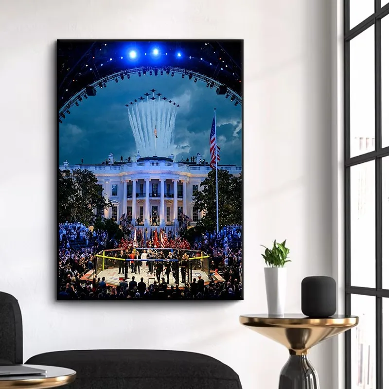 UFC Freedom 250 Poster Modern Fighter Legend Boxer Champion Competition Canvas Painting Wall Art for Living Room Home Decor