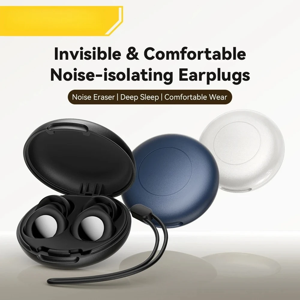 Soft Silicone Ear Plugs Noise Cancelling Sleep Earplugs for Sleeping Work Study Travel Noise Reduction view 2