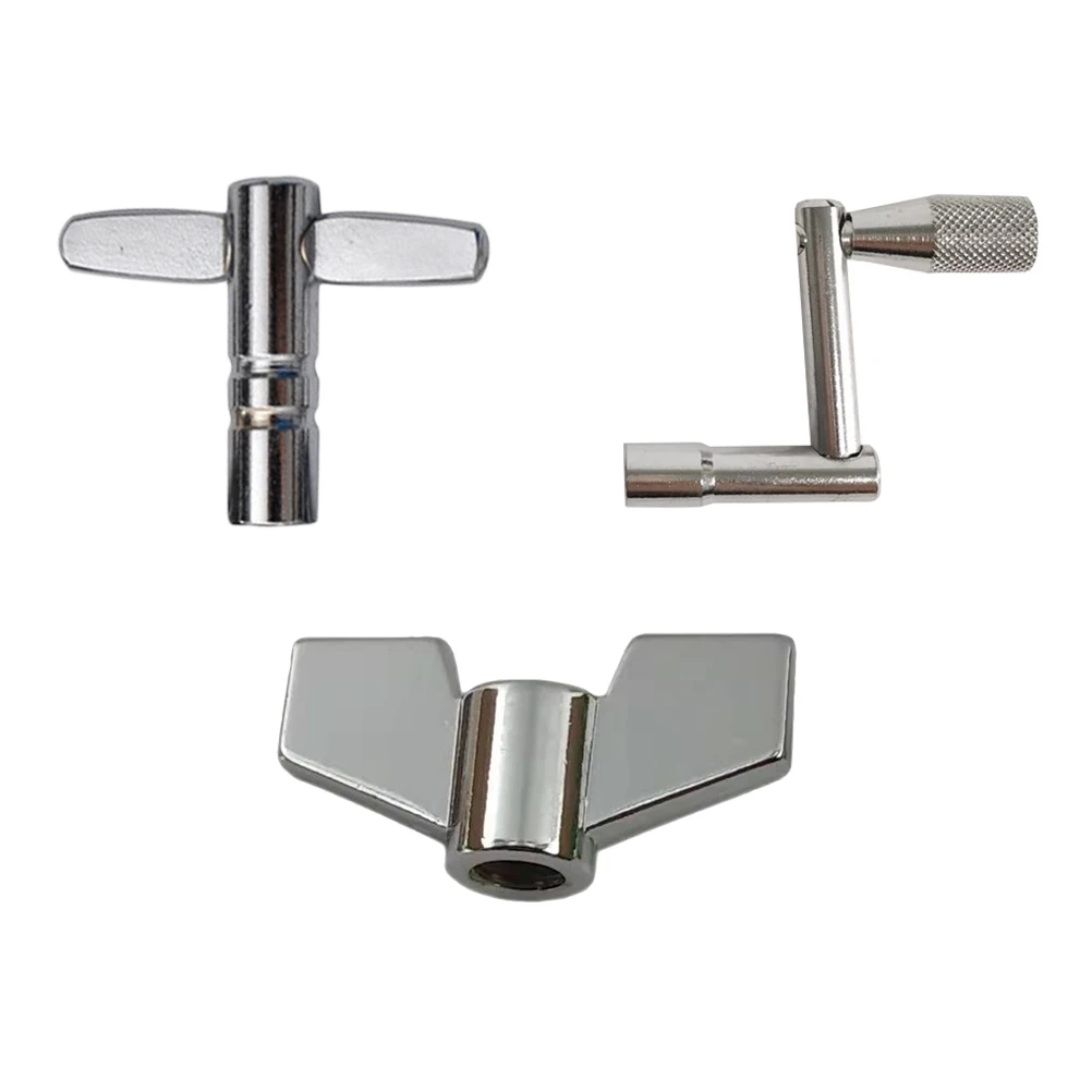 

3 Pcs Drum Key Wrench Set Standard Keys Speed Unloading Tuning Tools Metal Drums Percussion Wrenches Practical