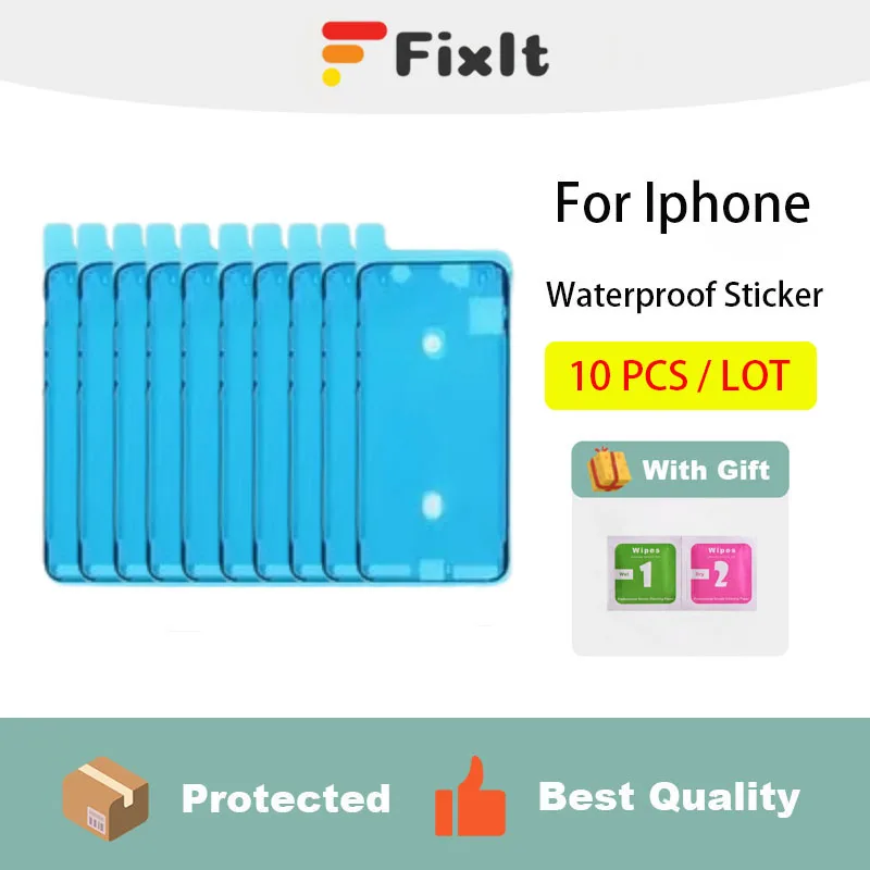 10 PCS Waterproof Adhesive Sticker For Iphone X 11 12 13 14 15 LCD Screen Frame Seal Tape