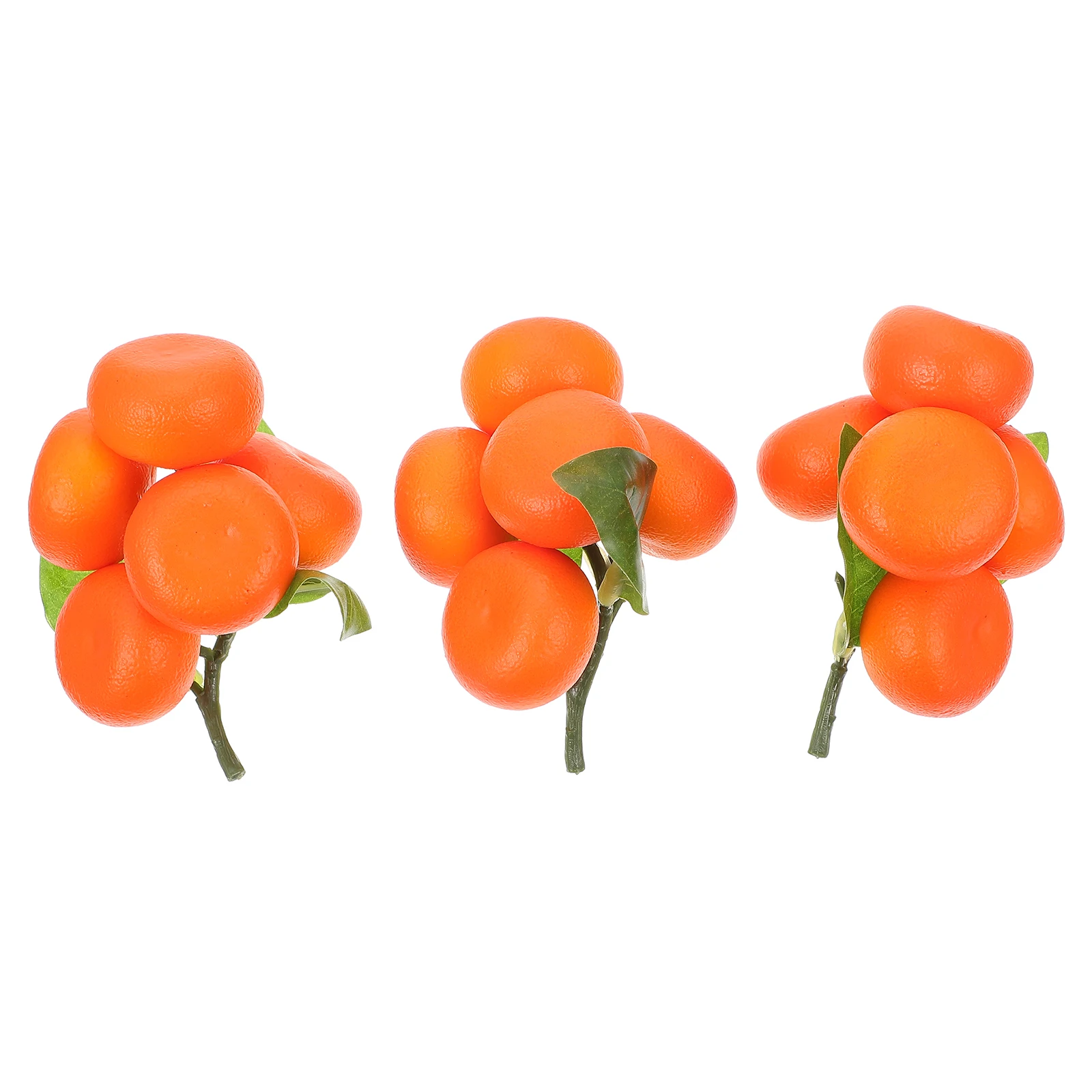 

3pcs Simulation Oranges Decorative Fruits Lifelike Artificial Orange Props For Photo Wedding Party Restaurant Display Fake Fruit