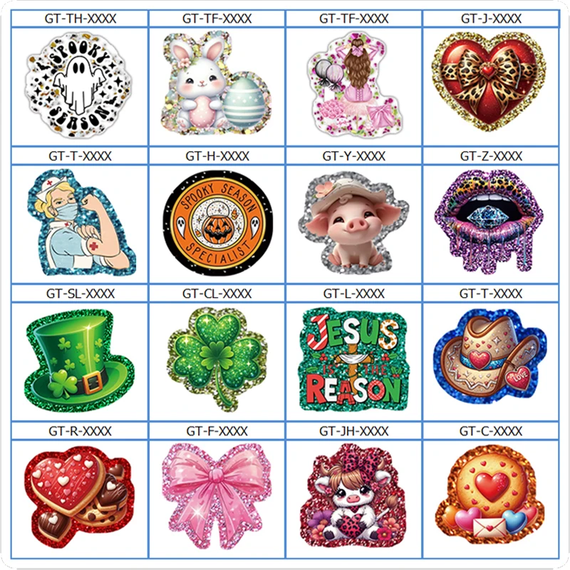 Custom Glitter Acrylic Charms 2