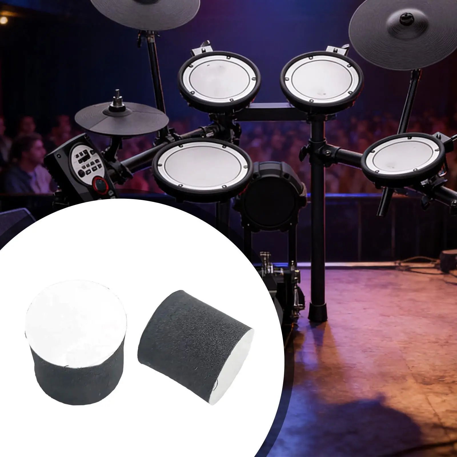 2Pcs Electric Drum Trigger Sponge Foam Replacement DIY Improves Sound Protection Stability Accessories Parts