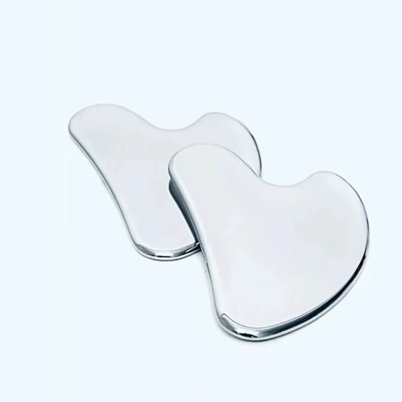 

Heart Shape Gua Sha Board Stainless Steel Muscle Massage Tissue Therapy Scraping Plate Promote Blood Circulation Body Relaxation