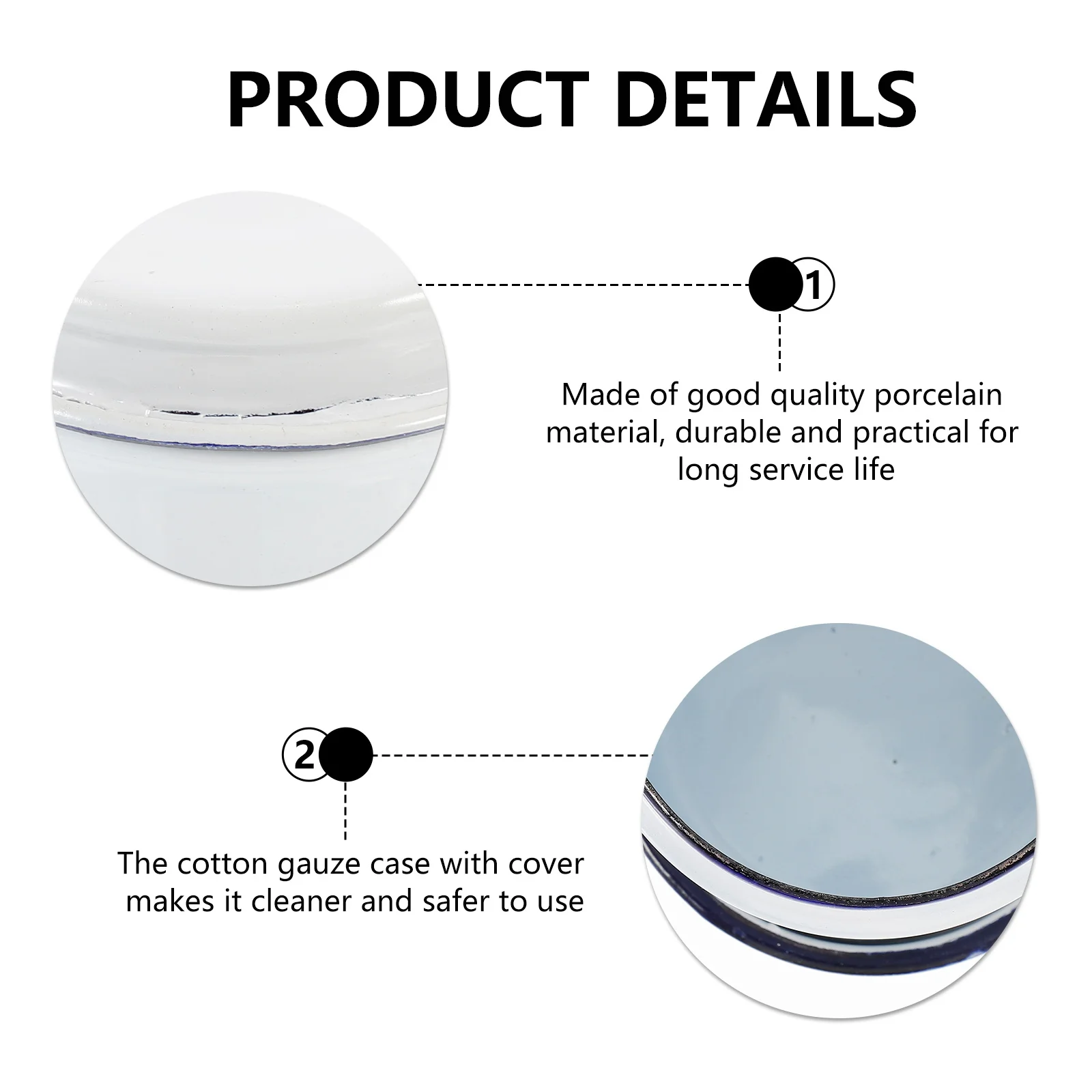 

Porcelain Alcohol Container Sterilization Box Cotton Case Practical Durable Lid Laboratory Supplies Sample Holder