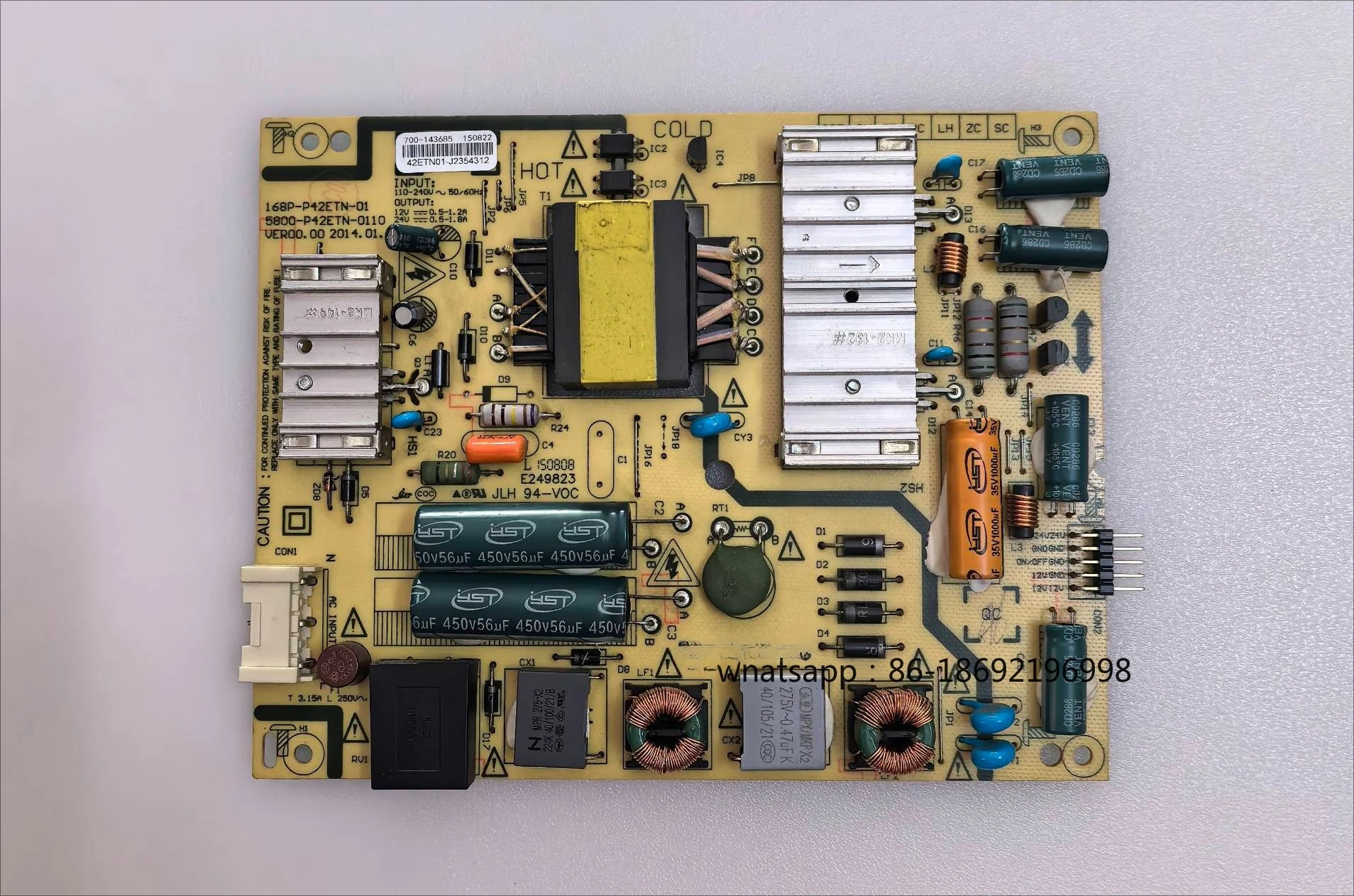 

42X5 40/42E5ERS/E360E Плата питания 5800-P42ETN-0110/0100 168P 01