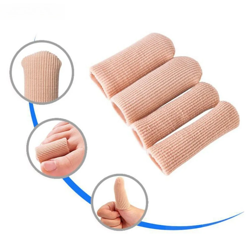 1 Stück Zehenschutz aus Silikon, gespannter, schneidbarer Schlauch, feuchtigkeitsspendender Schutz für Zehenballen, Mais, Hornhaut, Füße, Schmerzlinderung, Größe M, L