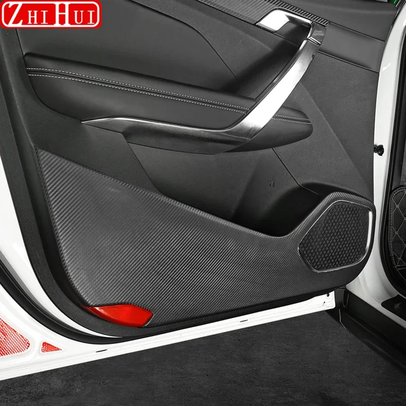 For Geely Atlas Pro 2020 2021 Azkarra 2022 Car Styling Door Leather Anti Kick Pad Protection Side Edge Film Stickers Accessories