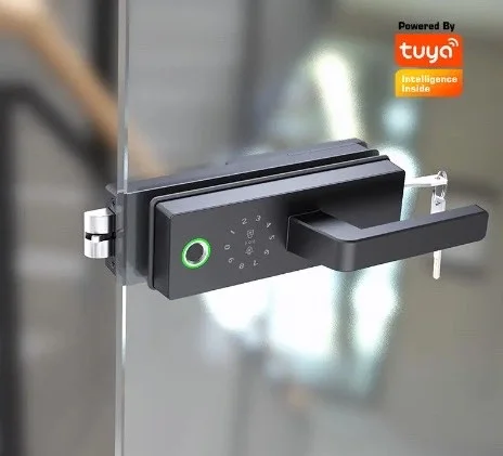 Smart Lock Türgriff Tuya Smart Lock für Aluminiumtür Ttlock Schiebetürschloss aus Glas