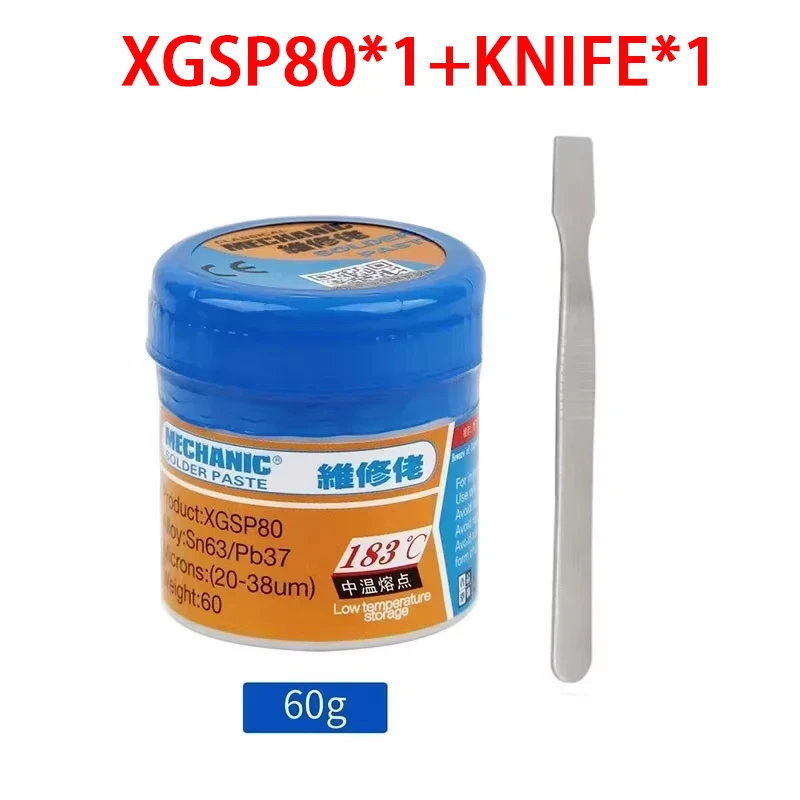 tin paste MECHANIC Reballing Solder Paste smd solder Tin Scraping Knife fixed paste for Mobile Phone IC CPU BGA SMD Phone Repair
