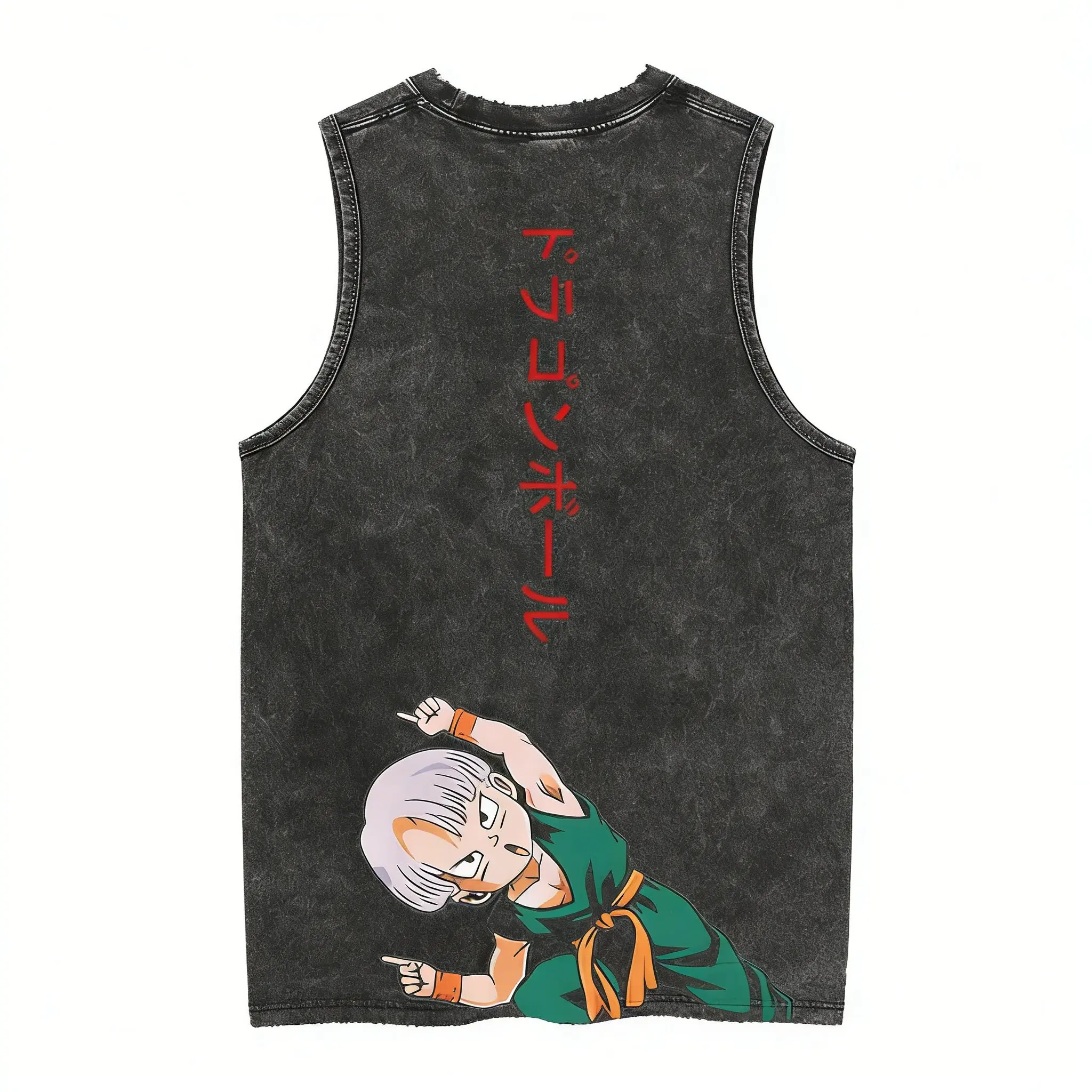 Sommer 2026 Harajuku Cartoon Warrior Gym Tanktop für Herren und Damen Y2k Gewaschenes Loses Ärmelloses Shirt Streetwear Hip Hop Lässiges Workout-Oberteil – Detail 28