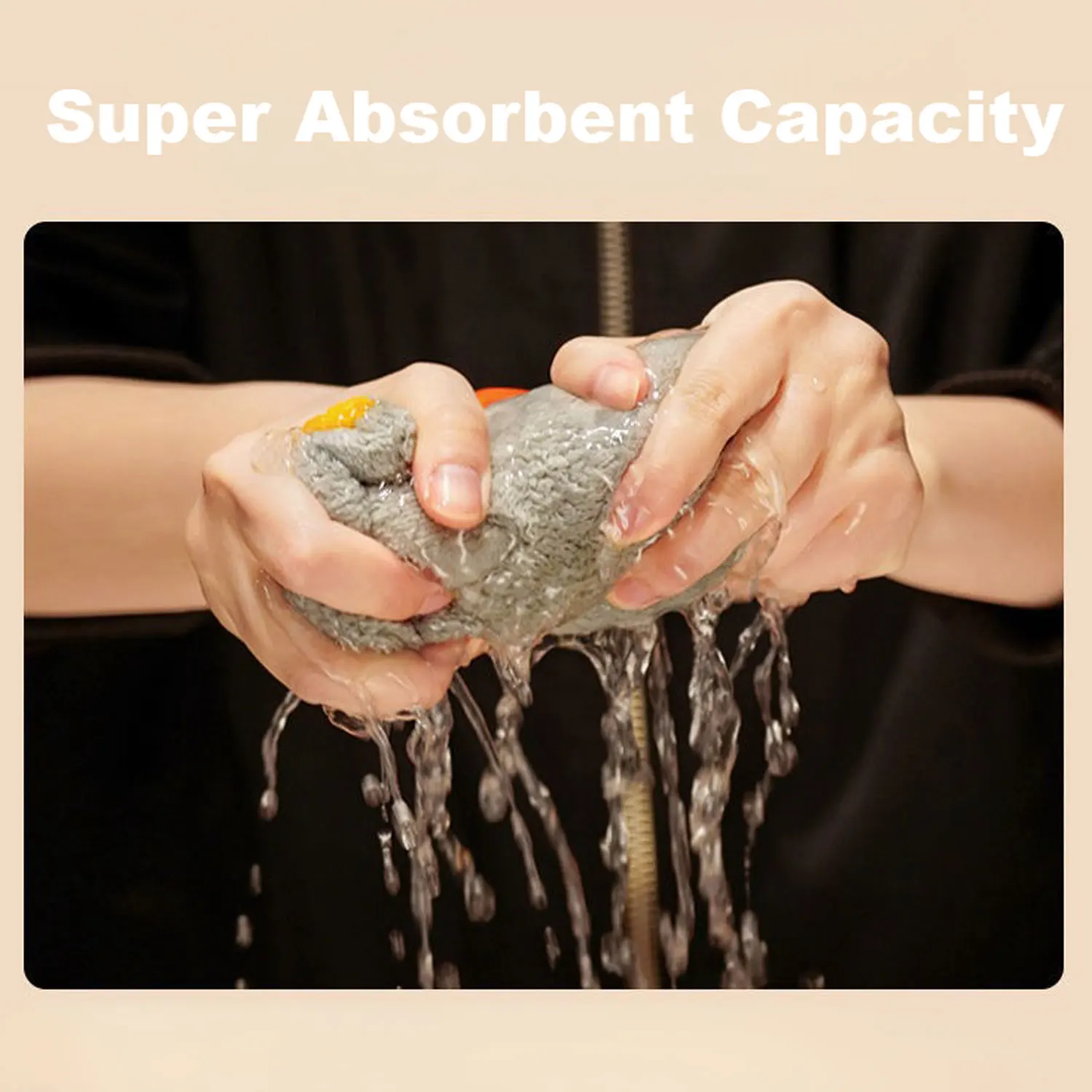 Cartoon Goose Hand Towel Kitchen Bathroom and Toilet Hand Towel Hanging Type with Super Water Absorption Quick Drying