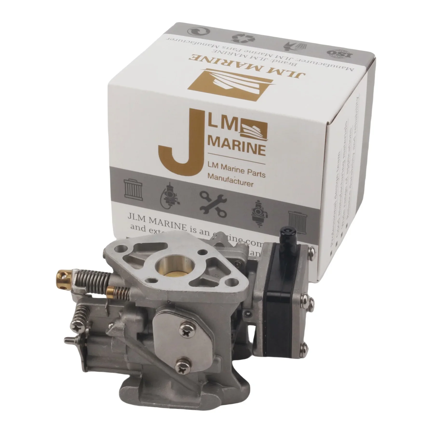 JLM 6L5-14301-01 Carburetor Fits Yamaha 2 Stroke 3HP 3M 3A AMHL MSH MSHA MSHB AMH AMHS Marine Outboard Boat Outboard Motor