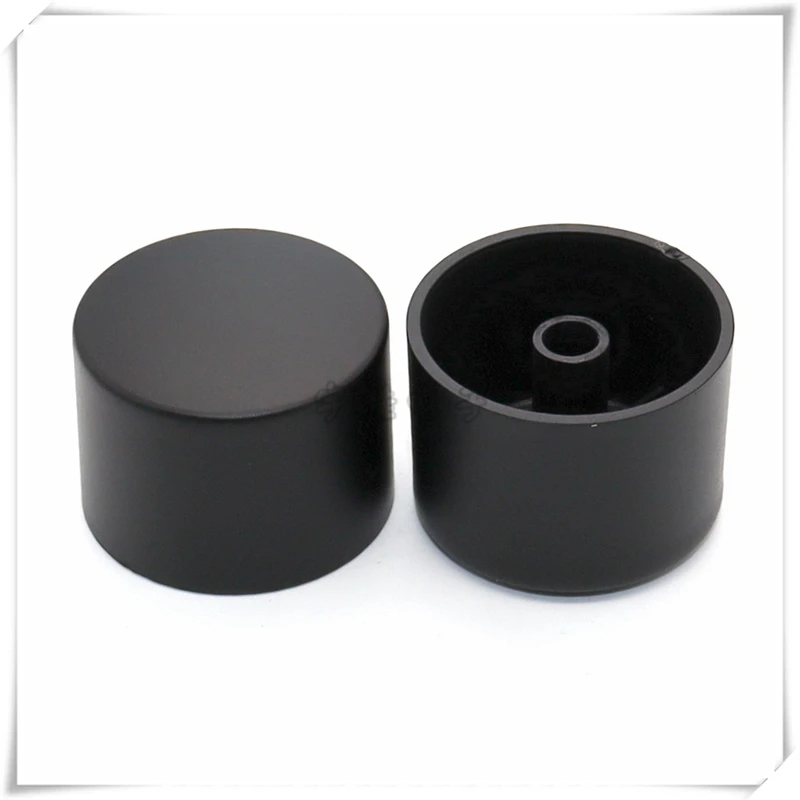 2PCS 34*25MM Black Potentiometer Plastic Flower Shaft 6MM Straight Knob Cap