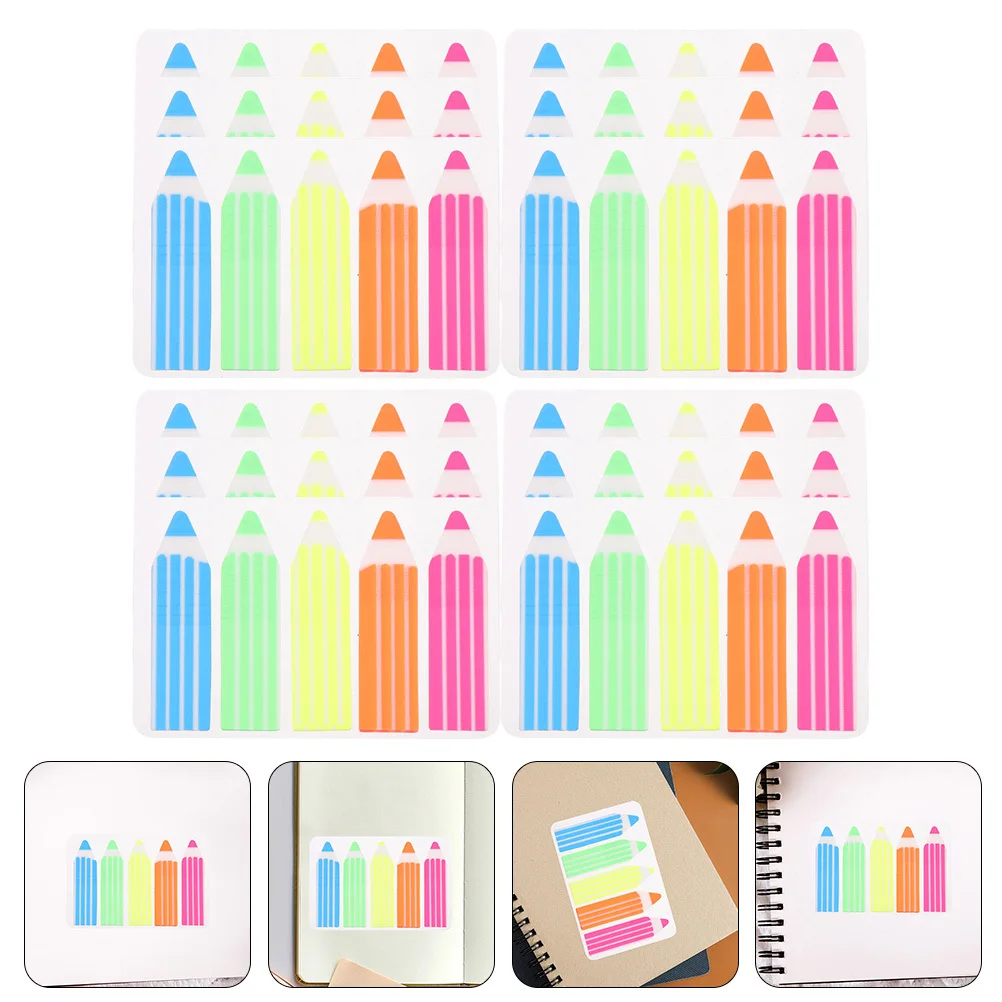 

1200pcs Book Tab Markers Sticky Page Markers Colored Note Tabs For Learning Reading Index Tabs Portable Sentence Highlight
