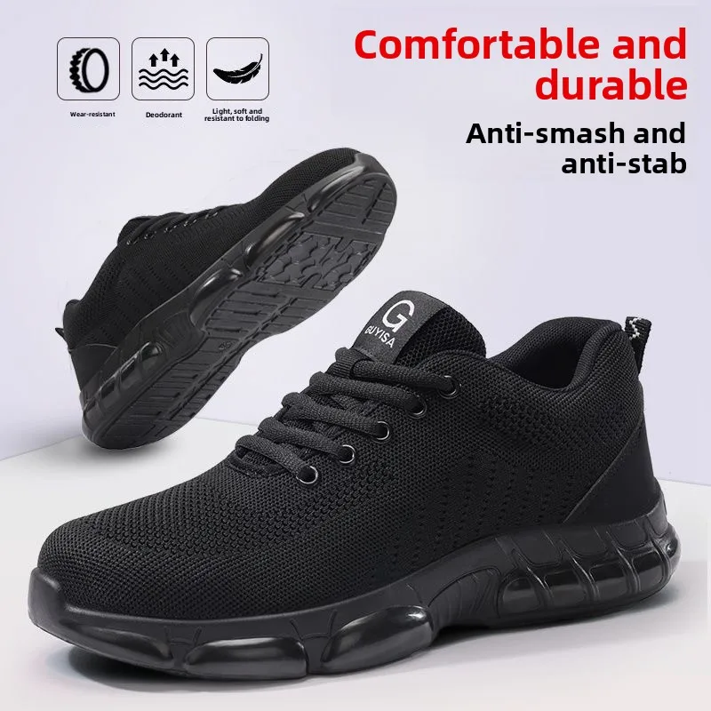 أحذية أمان للعمل رجل الصلب تو لينة سوليد الذكور أحذية رياضية مقاوم للماء تنفس أحذية رياضية مكافحة مقاومة للاهتراء معزول 37-46