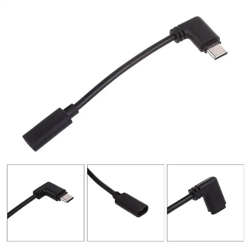 Cable USB hembra a USB C macho USB C OTG adaptador de ángulo recto 5Gbps transmisión rápida estable Cable de transferencia de datos de Audio y vídeo HD