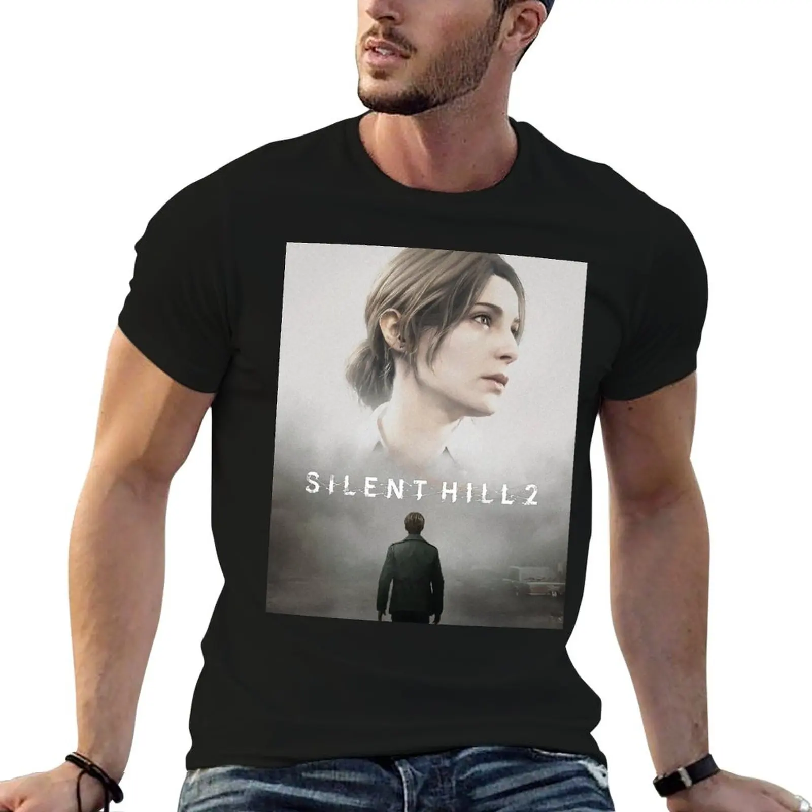 

Silent Hill 2 Remake - James & Mary T-Shirt t shirt custom print man t shirt cotton high quality T-Shirt