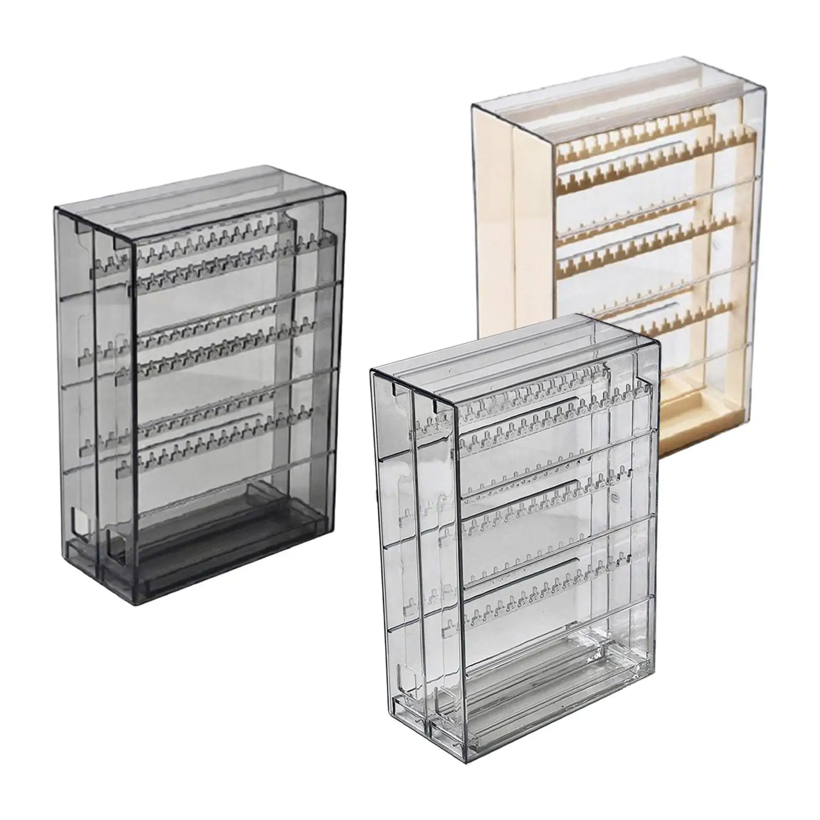 

Jewelry Display Rack Large Capacity Dustproof Multipurpose Multi Layer for Home Decor Dresser Shop Show Dressing Table Cabinet