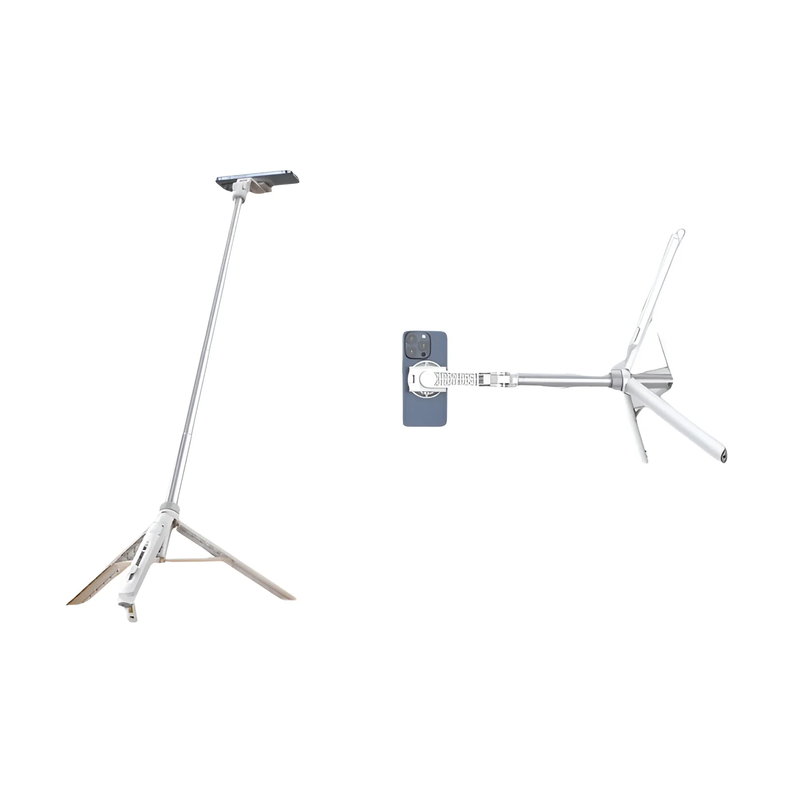 Ulanzi TT88 1.44M Overhead Selfie Stick Tripé de telefone com braçadeira magnética Tripé de extensão remota sem fio para LiveStreaming Vlog