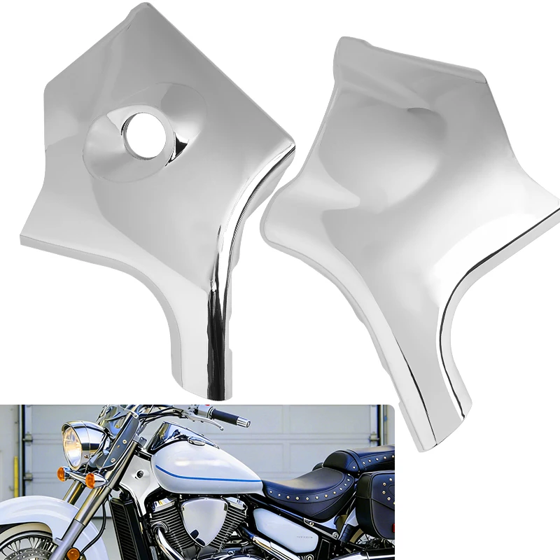 

Motorcycle Chrome Front Frame Side Cowl Neck Cover For Suzuki Boulevard C50 M50 VL400 VL800 2001-2017