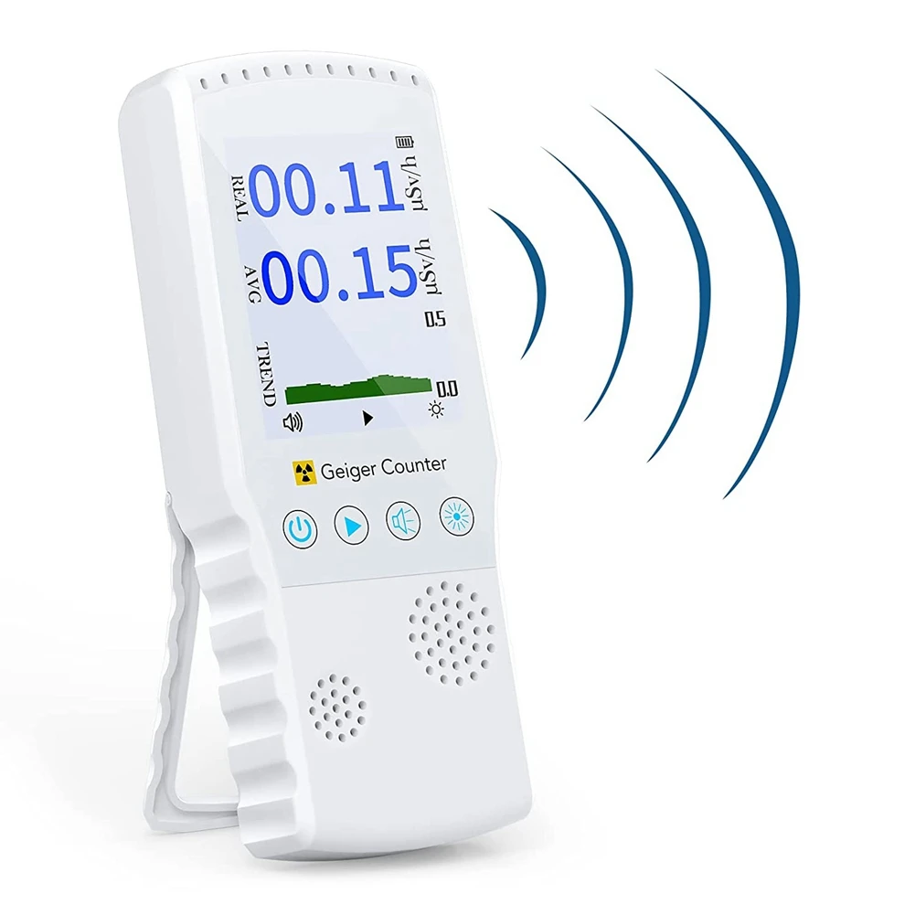 

Geiger Counter Nuclear Radiation Detector, Accuracy Gamma X-Ray Nuclear Radiation Dosimeter with Backlight LCD Display