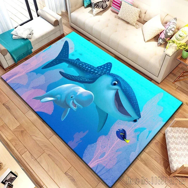 Finding Nemo Cartoon Rug Carpets 120x160cm Decor for Living Room Children's Bedroom Sofa Bathroom Kids Floor Mat