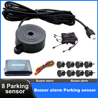 Universal 8 Sensor Parking Kit 22mm 12V Car Truck Buzzer Alarm Reverse Backup Radar Detection System