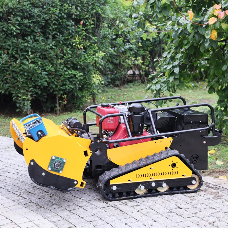 Customized Factory Price Automatic Zero Turn Flail Mower Remote Control Crawler Robot Rotary Grass Cutter