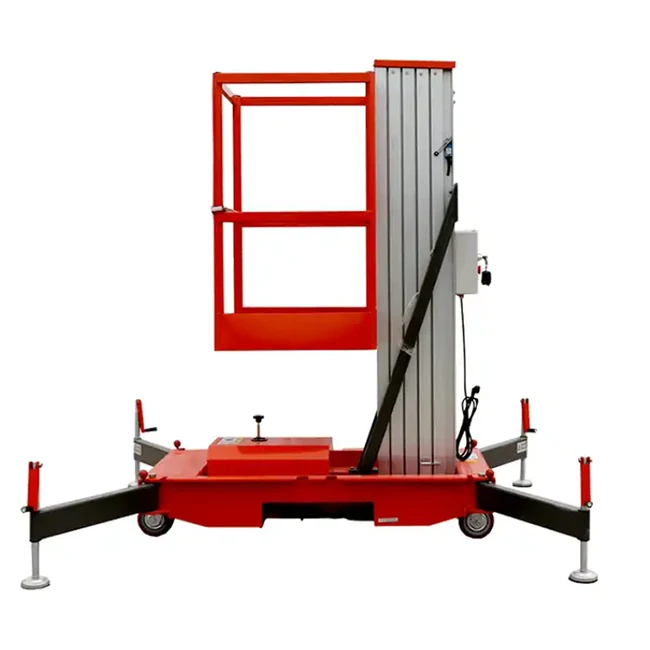 Telescopic Lift Portable Vertical Platform Lifting Ladders Electric Hydraulic Four Mast Portable Aluminium Alloy Lift