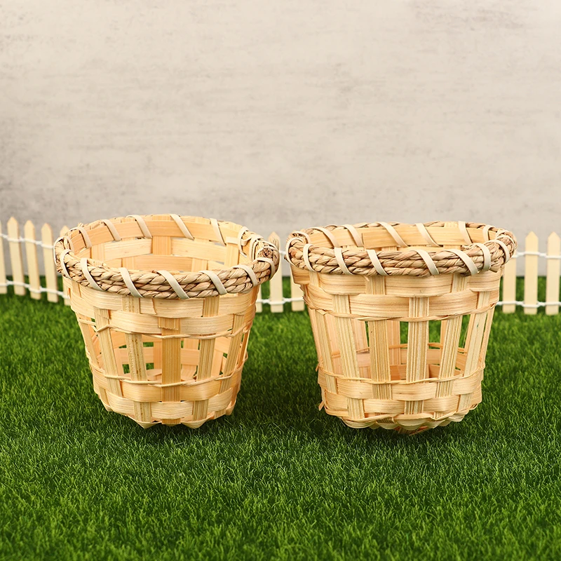 2PCS Lamp Shade Light Cover Rattan Lampshade Ceiling Pendant Wicker Bamboo Woven Chandelier Bulb Floor Table Cage Lampshades