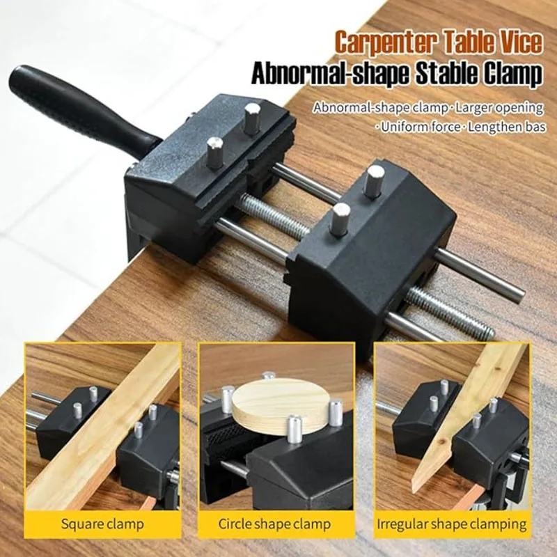 Workbench Woodworking Vice or Table Vice Universal Clamp Engineer Portable Vice Adjustable Fixed Tool hand tools