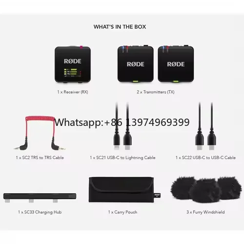 Rode Wireless GO III Compact Microphone System Digital Wireless Microphone System
